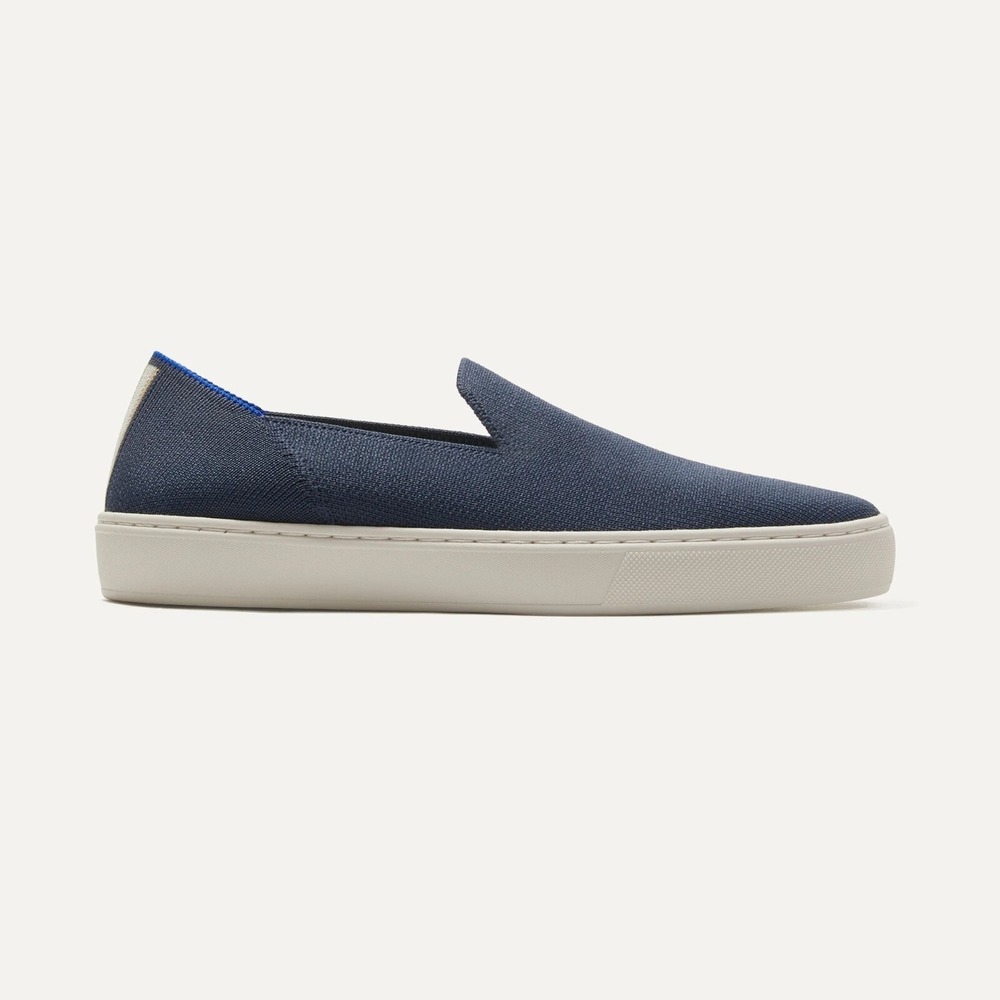 Rothys The Sneaker Navy Night Blue Slip On Flat Shoes Womens Size 10 Washable‎
